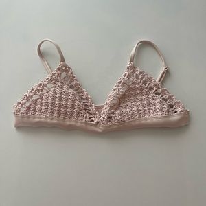 Frankie’s bikini Stella top in blush XS